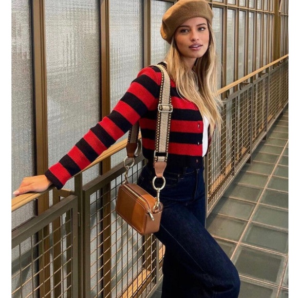 Zara | Knit Sweater Gold Buttons - Picture 3 of 16